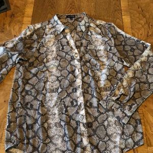 Snake print blouse
